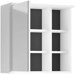 Spiegelschrank WELLNESS weiß B/H/T: ca. 60x61x28 cm