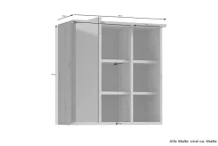 Spiegelschrank WELLNESS weiß B/H/T: ca. 60x61x28 cm