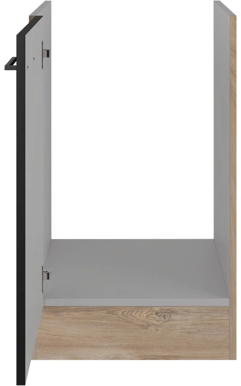 Spülenschrank Capri schwarz matt B/H/T: ca. 50x82x57 cm