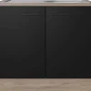 Spülenschrank Capri schwarz matt B/H/T: ca. 100x85x60 cm
