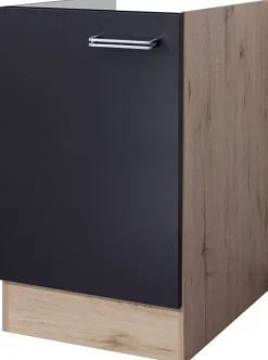 Spülenschrank Elva anthrazit strukturiert B/H/T: ca. 50x82x57 cm