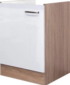 Spülenschrank Valero weiß Hochglanz B/H/T: ca. 50x82x57 cm