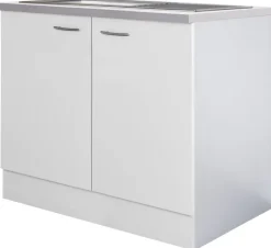 Spülenschrank Wito weiß B/H/T: ca. 100x85x60 cm