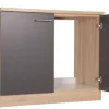 Spülenunterschrank Merle grau B/H/T: ca. 100x85x60 cm