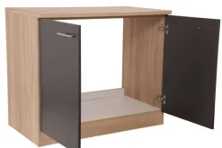 Spülenunterschrank Merle grau B/H/T: ca. 100x85x60 cm