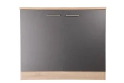 Spülenunterschrank Merle grau B/H/T: ca. 100x85x60 cm