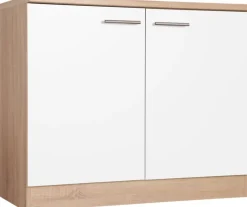 Spülenunterschrank Merle weiß B/H/T: ca. 100x85x60 cm