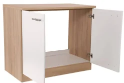 Spülenunterschrank Merle weiß B/H/T: ca. 100x85x60 cm