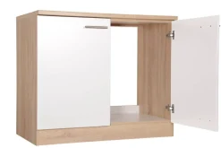 Spülenunterschrank Merle weiß B/H/T: ca. 100x85x60 cm