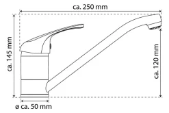 Spültisch-Armatur Grande Vita Classic Chrom