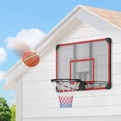SPORTNOW Basketballkorb rot Kunststoff B/H/L: ca. 61x73x113 cm