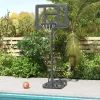 SPORTNOW Basketballkorb schwarz B/H/L: ca. 60x90x370 cm