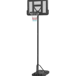 SPORTNOW Basketballkorb schwarz B/H/L: ca. 60x90x370 cm