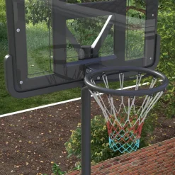 SPORTNOW Basketballkorb schwarz B/H/L: ca. 60x90x370 cm