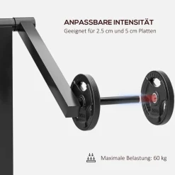 SPORTNOW Beinstrecker schwarz Kunstleder B/H/L: ca. 95x80x105 cm