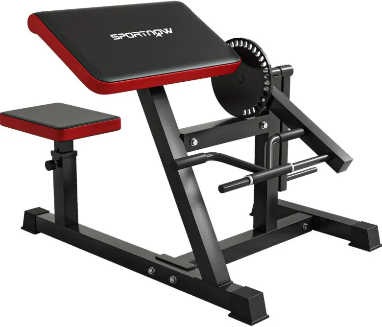 SPORTNOW Beinstrecker schwarz Kunstleder B/H/L: ca. 95x80x105 cm