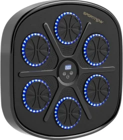 SPORTNOW Boxmaschine + Musik schwarz Kunstleder B/H/L: ca. 44,6x7,5x41,8 cm