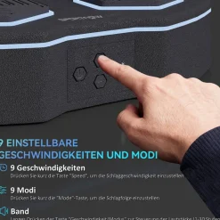 SPORTNOW Boxmaschine + Musik schwarz Kunststoff B/H/L: ca. 44x8x44 cm