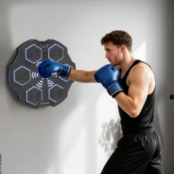 SPORTNOW Boxmaschine + Musik schwarz Kunststoff B/H/L: ca. 44x8x44 cm