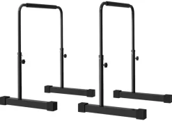 SPORTNOW Dip Station schwarz Stahl B/H/L: ca. 50x100x70 cm