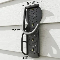 SPORTNOW Fahrrad-Wandhalterung schwarz schwarz B/H/L: ca. 10,5x4x25,5 cm