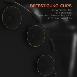 SPORTNOW Fitness-Zubehör schwarz Edelstahl B/H/L: ca. 57x57x175 cm