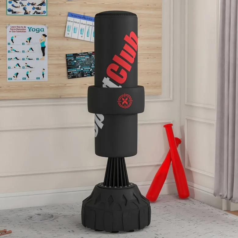 SPORTNOW Fitness-Zubehör schwarz Edelstahl B/H/L: ca. 57x57x175 cm