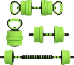 SPORTNOW Hanteln Set grün Kunststoff B/H/L: ca. 20x20x95 cm