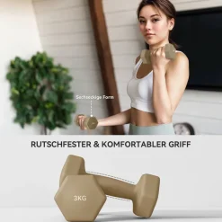 SPORTNOW Hantelset rosa Kunstleder B/H/L: ca. 30x8x41 cm