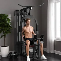 SPORTNOW Kraftstation schwarz Kunstleder B/H/L: ca. 108x200x160 cm