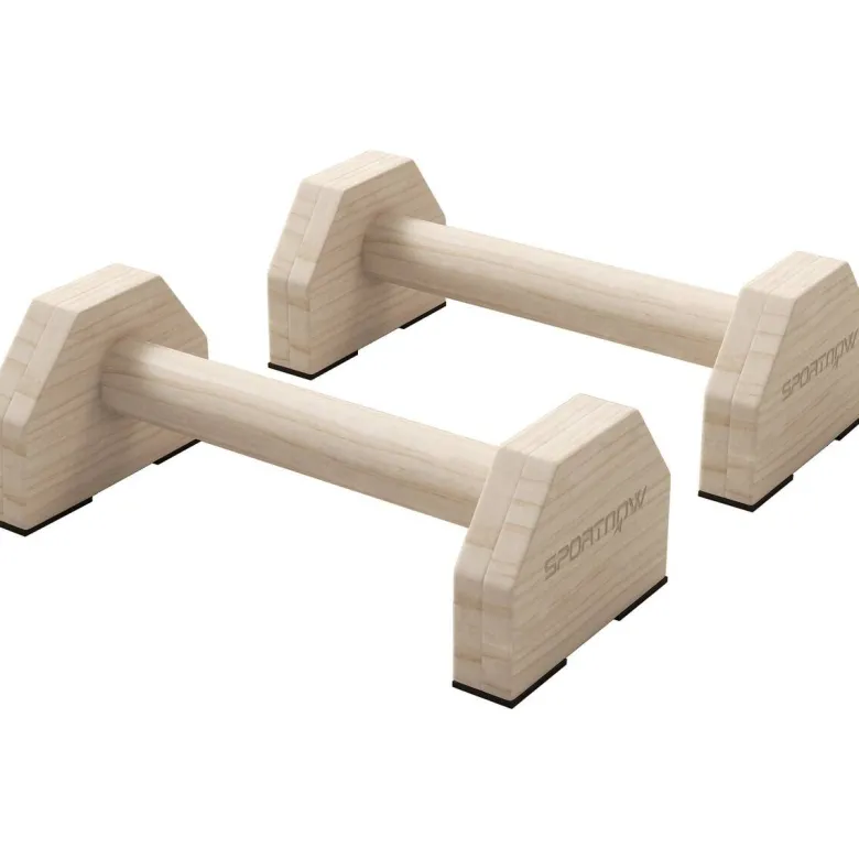SPORTNOW Liegestützgriffe natur Buche B/H/L: ca. 13x10x30 cm