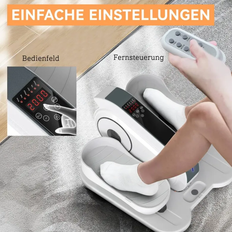SPORTNOW Mini-Ellipsentrainer weiß Kunststoff B/H/L: ca. 42x27x45 cm