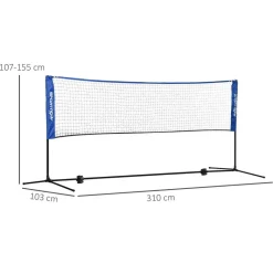SPORTNOW Outdoor-Aktivitäten blau Edelstahl B/H/L: ca. 103x310x155 cm
