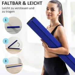 SPORTNOW Schwebebalken blau Polyester B/H/L: ca. 15x6,5x236 cm