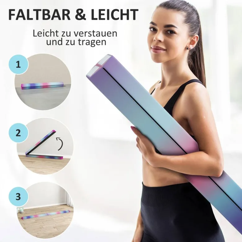 SPORTNOW Schwebebalken mehrfarbig Polyester B/H/L: ca. 15x6,5x236 cm