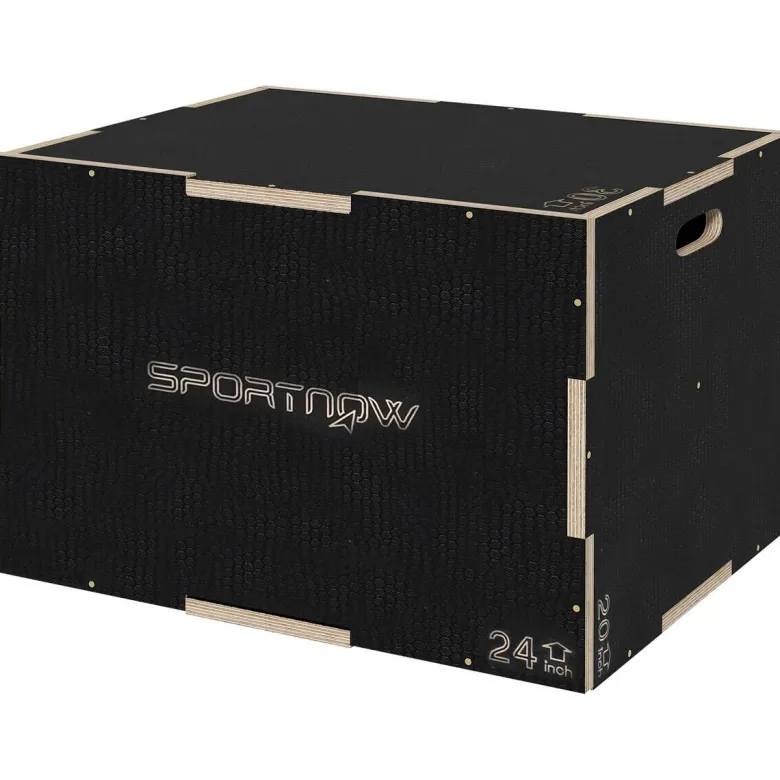 SPORTNOW Sprungbox schwarz Buche B/H/L: ca. 61x51x76 cm