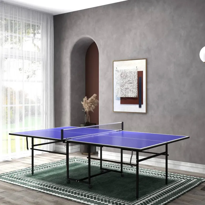 SPORTNOW Tischtennisplatte blau B/H/L: ca. 152,5x274x75,5 cm