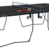 SPORTNOW Tischtennisplatte schwarz Stahl B/H/L: ca. 152,5x76x274 cm