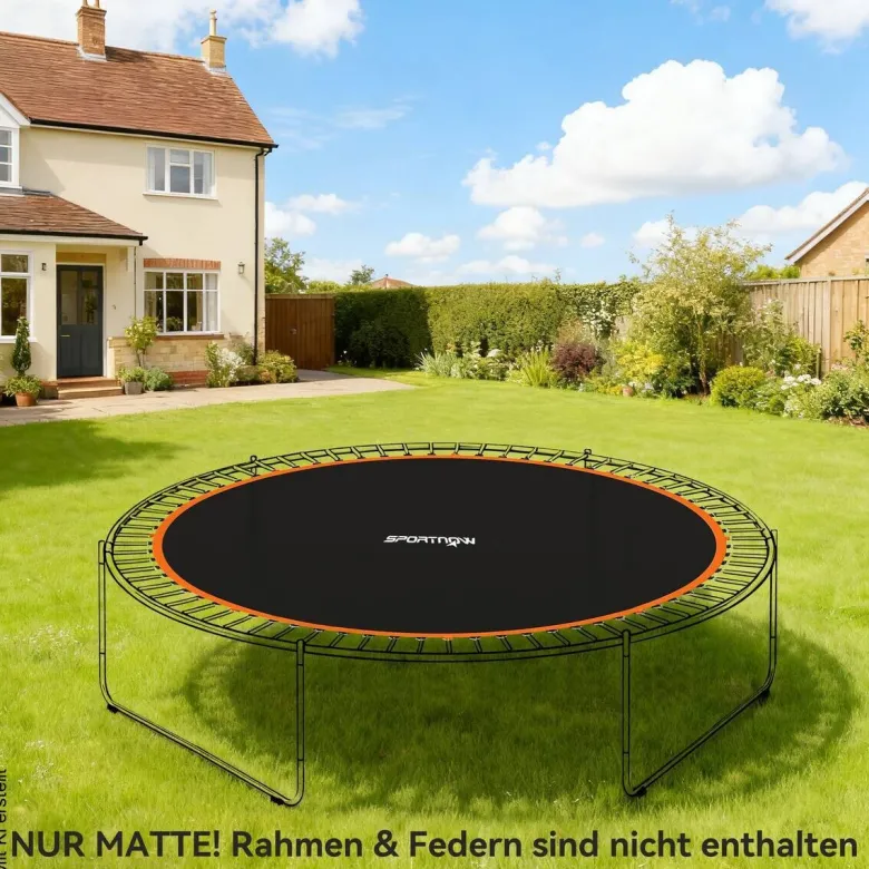 SPORTNOW Trampolin-Sprungtuch orange B/H/L: ca. 323x1x323 cm