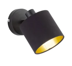 Spot schwarz Metall B/H/L: ca. 12x19x18 cm E14 1 Brennstellen