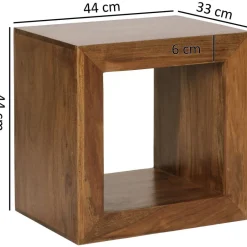 Standregal natur B/H/T: ca. 44x44x33 cm
