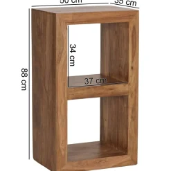 Standregal natur B/H/T: ca. 50x88x35 cm