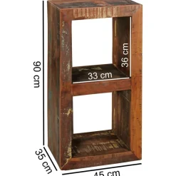 Standregal natur B/H/T: ca. 45x90x35 cm