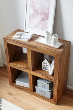Standregal natur B/H/T: ca. 82x82x34 cm