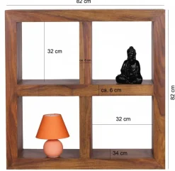 Standregal natur B/H/T: ca. 82x82x34 cm