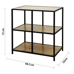 Standregal Sensation schwarz B/H/T: ca. 66,5x72x32 cm