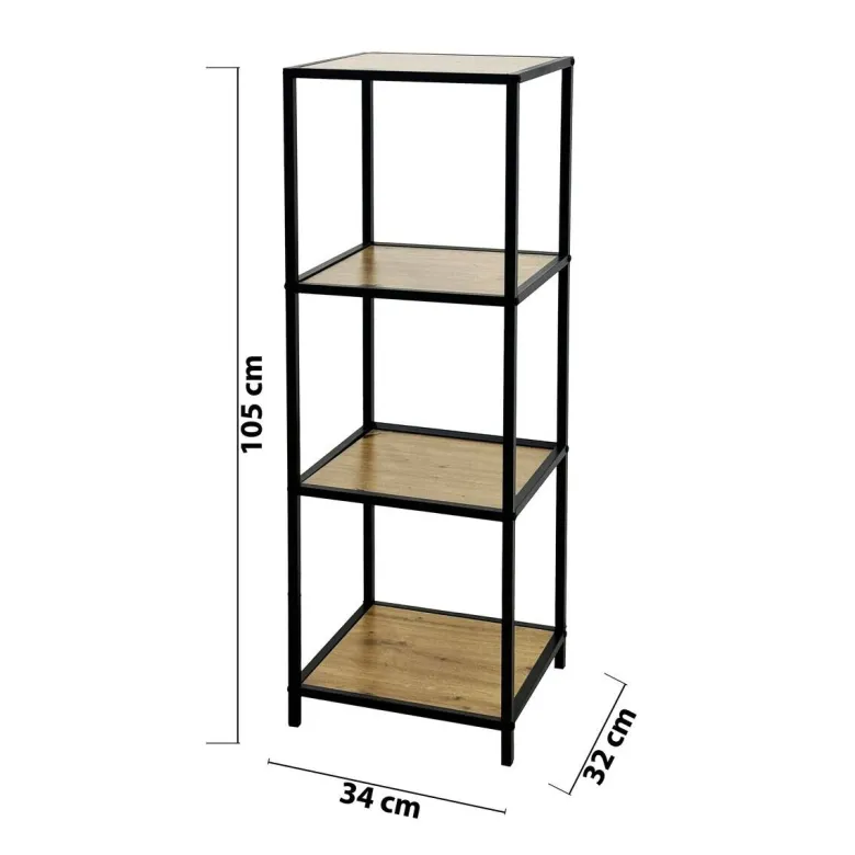 Standregal Sensation schwarz B/H/T: ca. 34x105x32 cm
