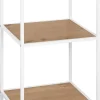 Standregal Tom weiß Eiche Nachbildung B/H/T: ca. 37x82,5x33 cm