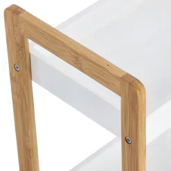 Standregal weiß Bambus B/H/T: ca. 28x74x20 cm