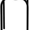Stapelhocker Fred schwarz Stoff B/H/T: ca. 30x46x30 cm